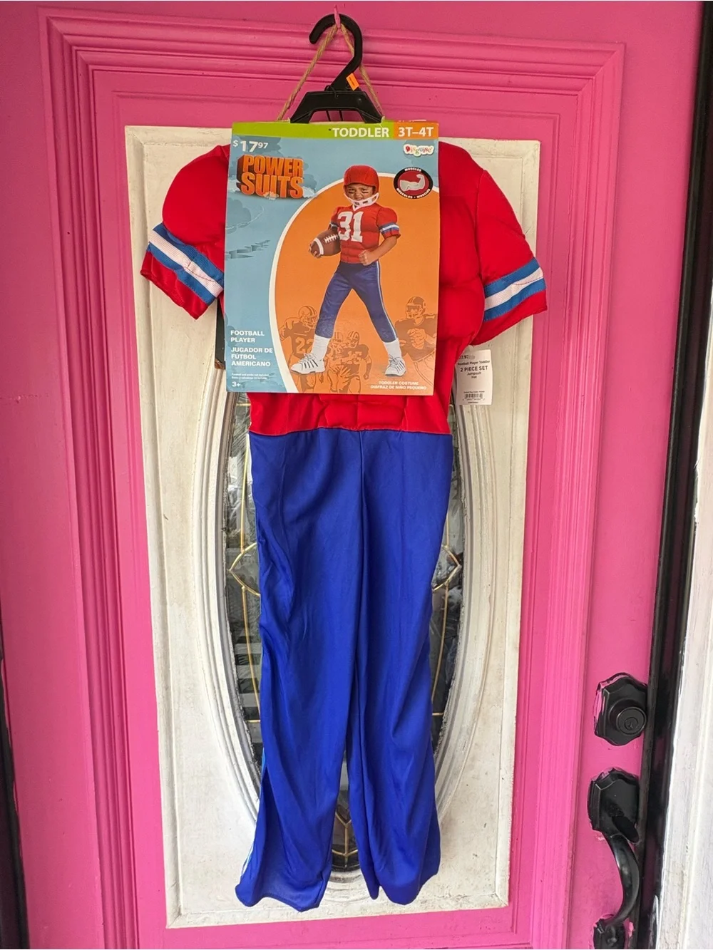 Disguise Toddler Football Player Costume - Red & Blue